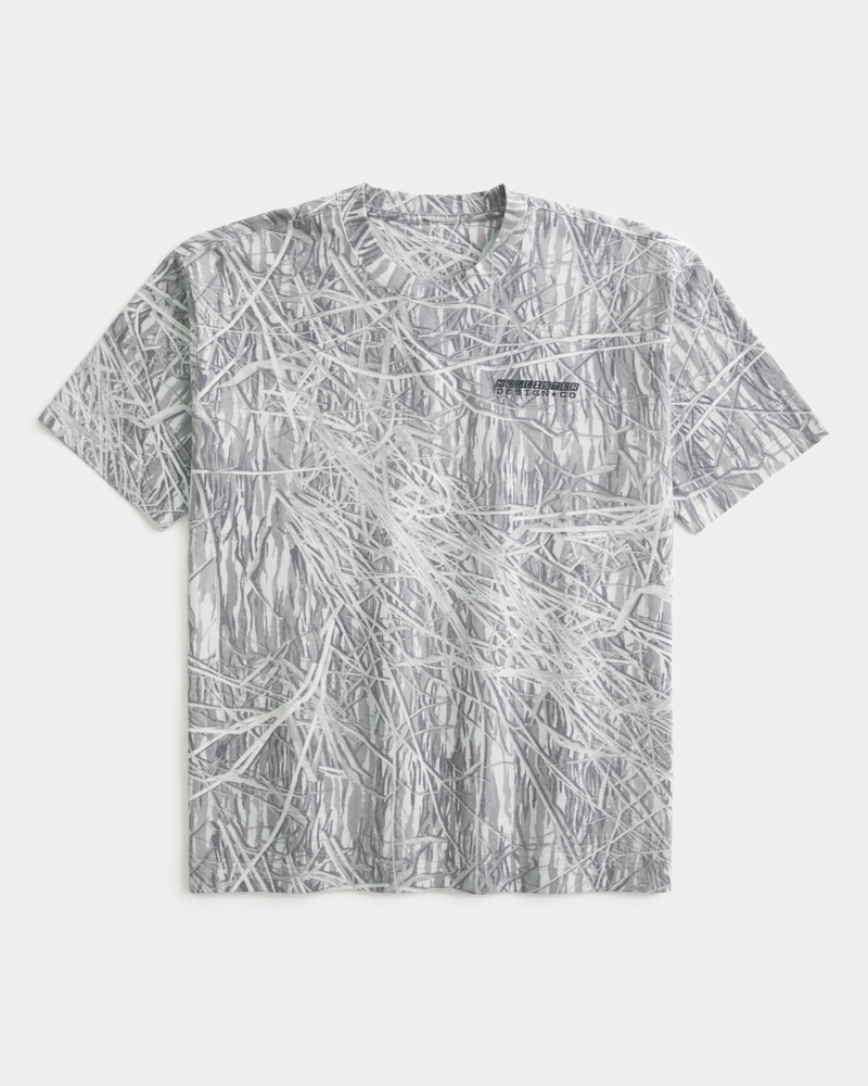 thick square-cut crew neck logo t-shirt