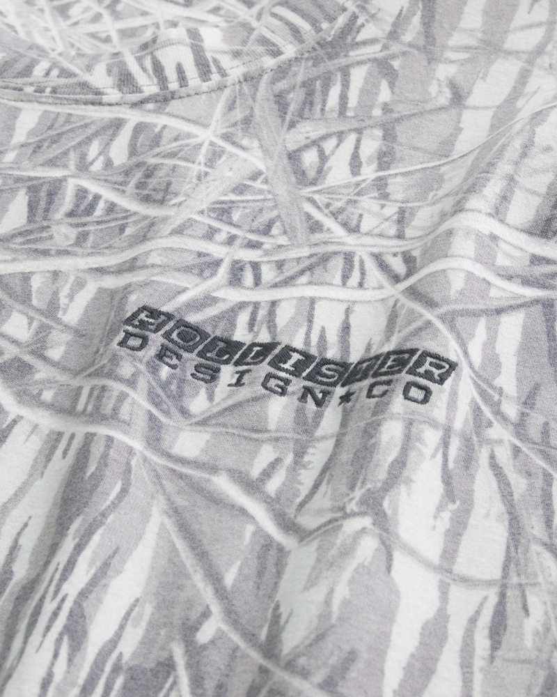 thick square-cut crew neck logo t-shirt
