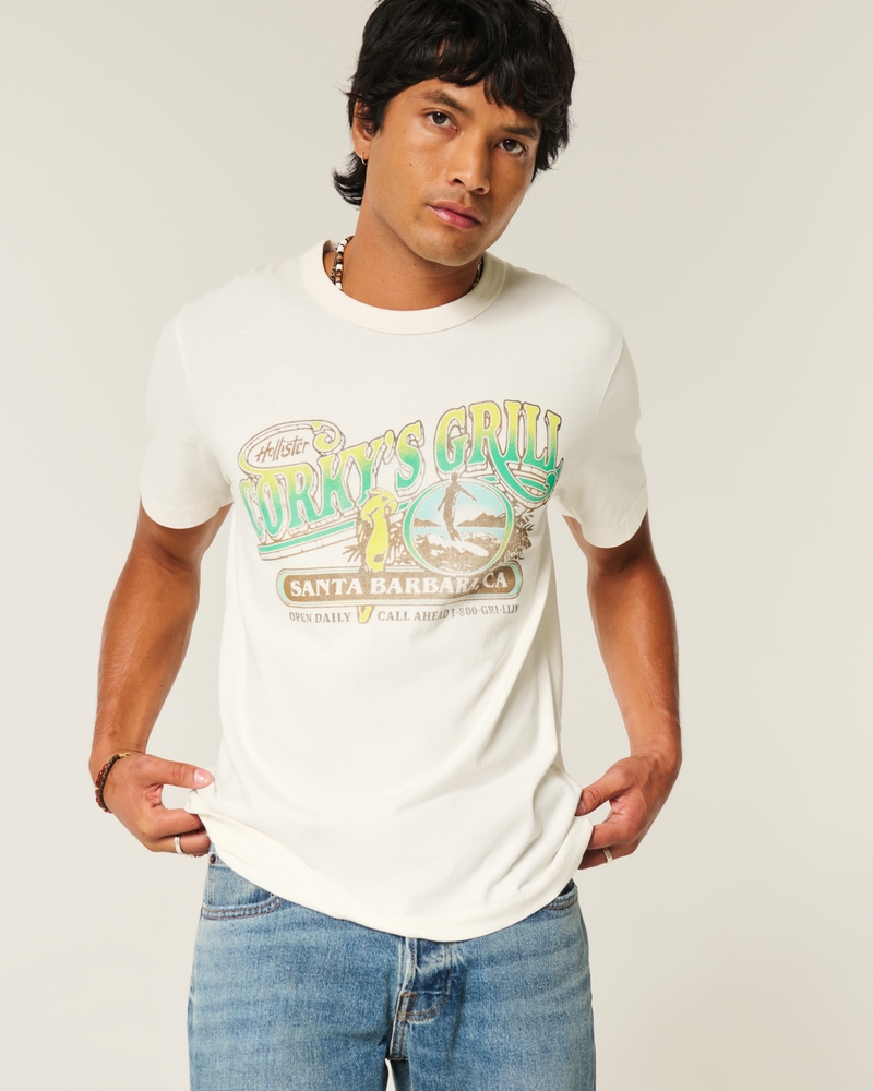 corkys grill logo t-shirt