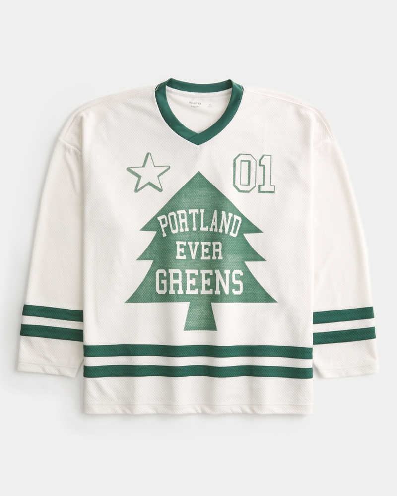 loose-fitting new orleans pattern ice hockey jersey