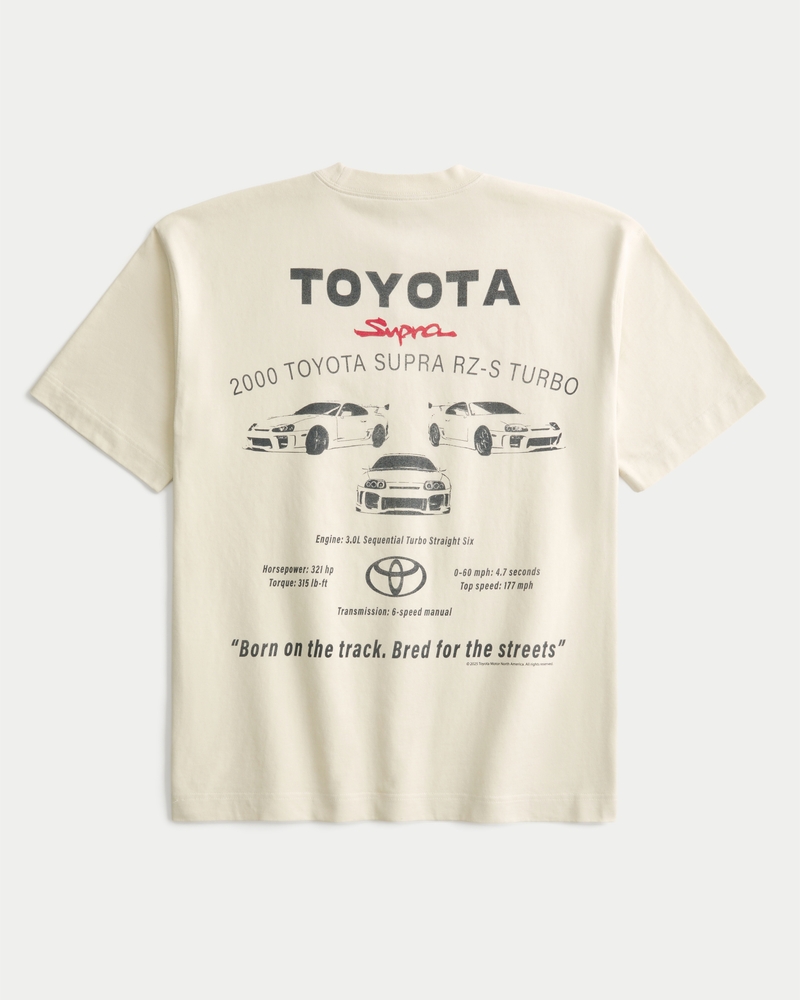 square-cut chunky toyota supra graphic t-shirt