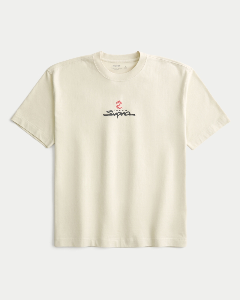square-cut chunky toyota supra graphic t-shirt