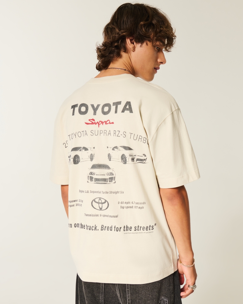 square-cut chunky toyota supra graphic t-shirt