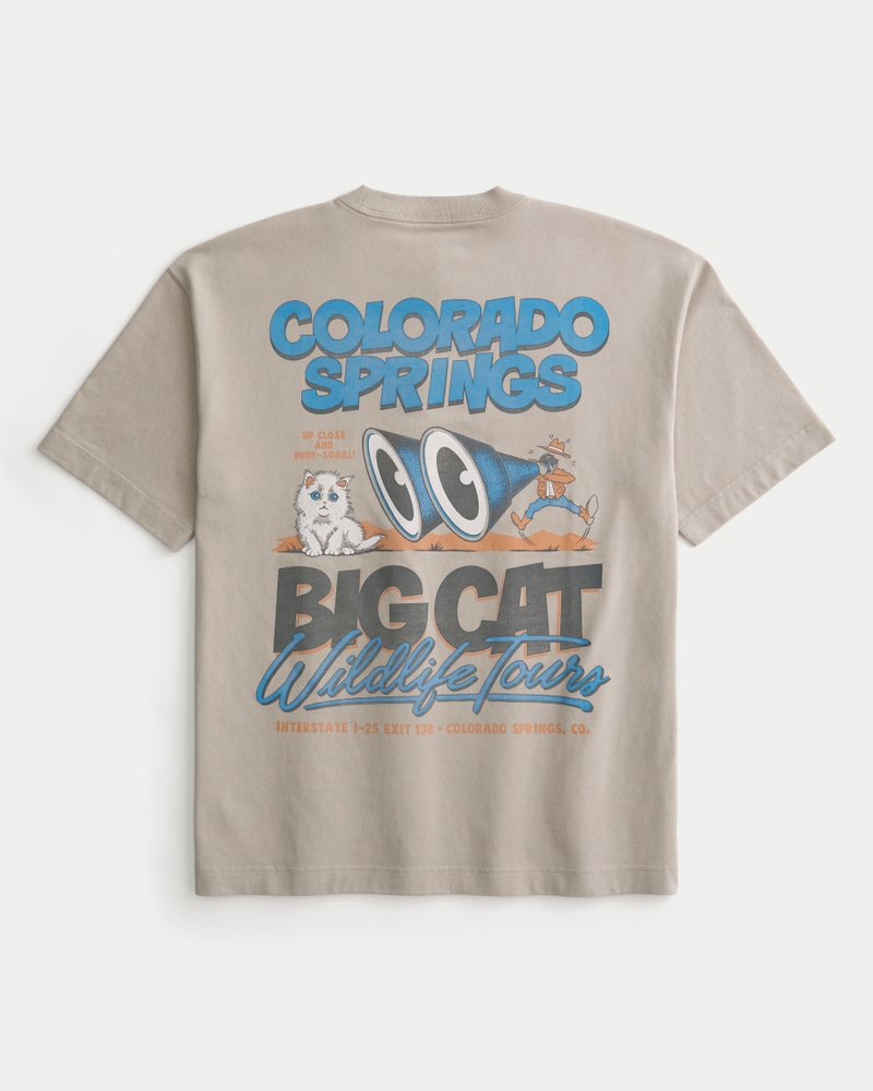 loose-fitting heavyweight forest hills frog jam graphic t-shirt