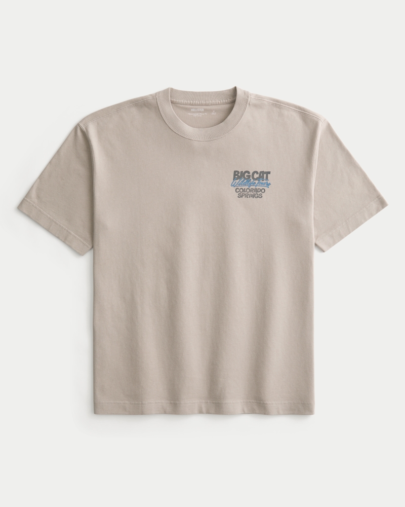 loose-fitting heavyweight forest hills frog jam graphic t-shirt