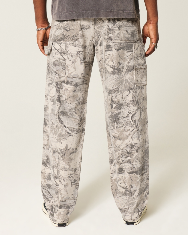 camouflage skateboard loose-fitting painter jeans
