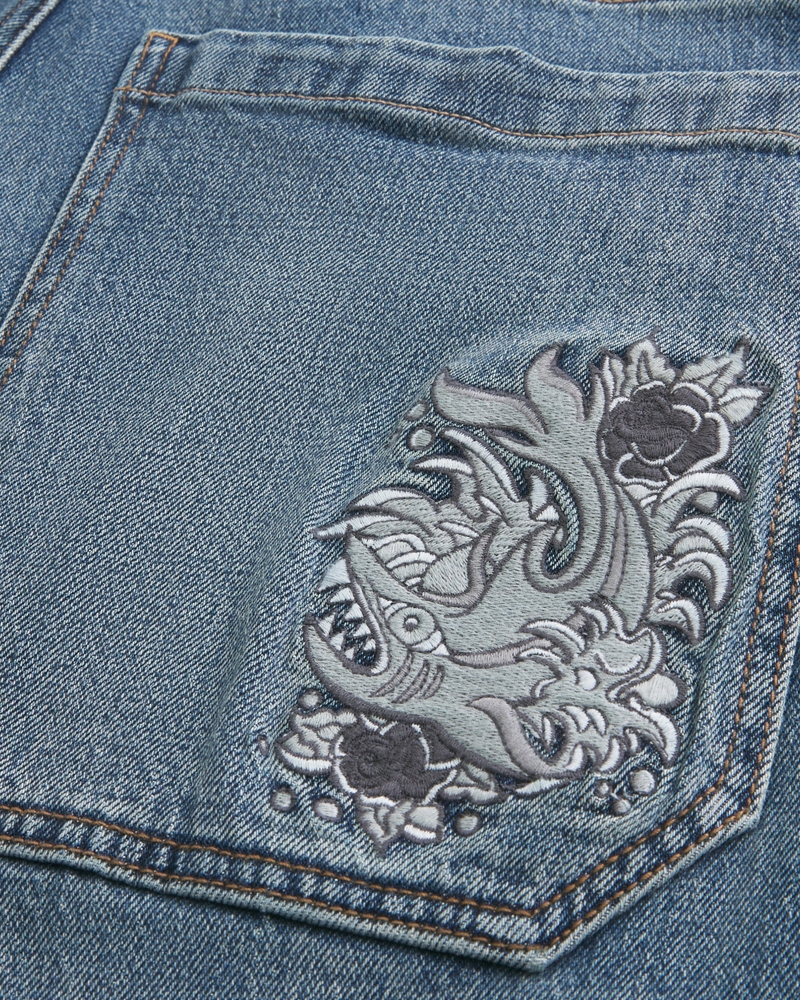 camouflage skateboard loose-fitting painter jeans