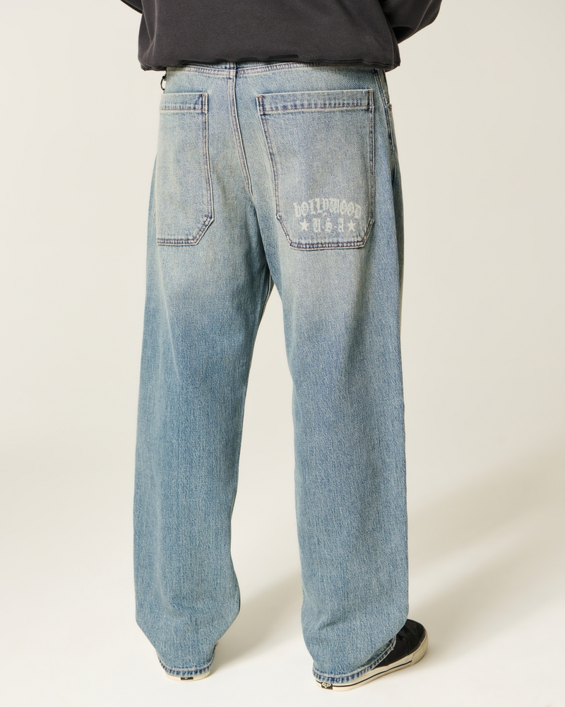 camouflage skateboard loose-fitting painter jeans