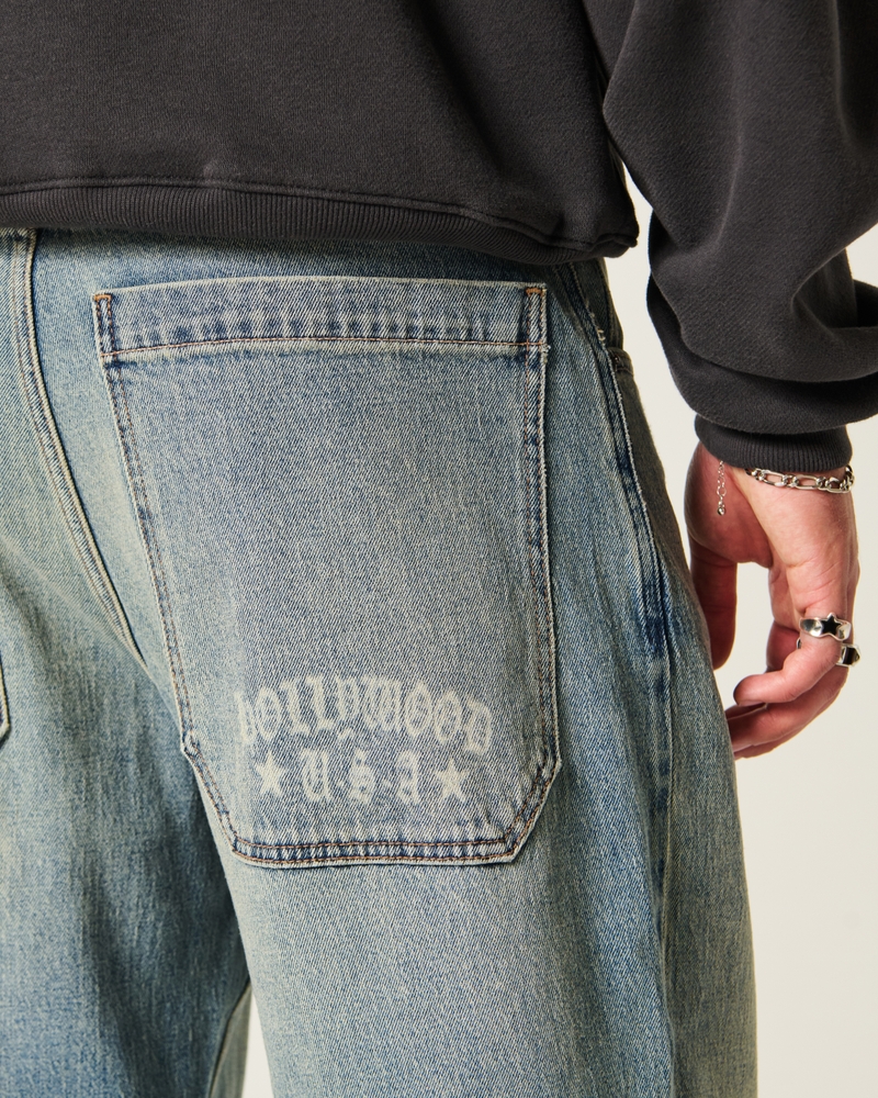 camouflage skateboard loose-fitting painter jeans