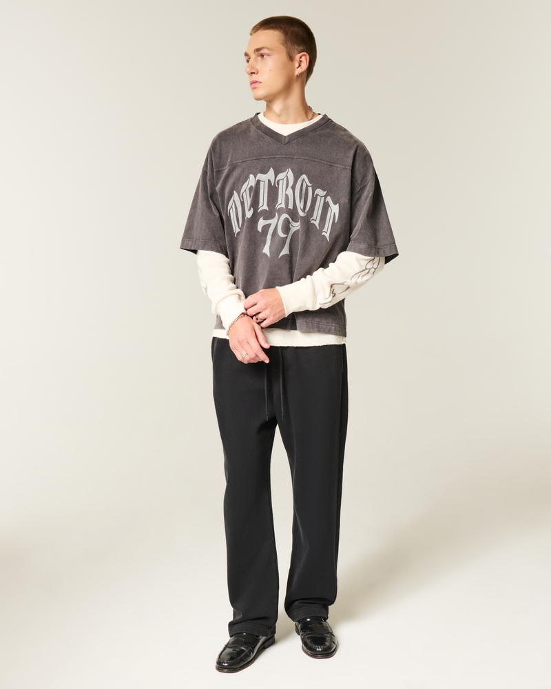 loose-fitting snakeskin pattern sweatpants