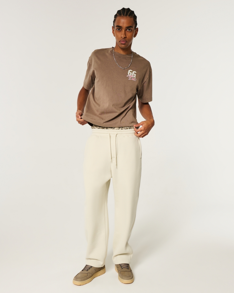 loose-fitting snakeskin pattern sweatpants