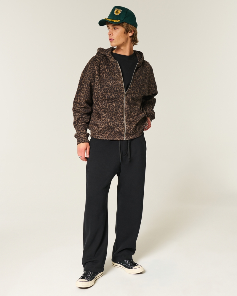 loose-fitting snakeskin pattern sweatpants