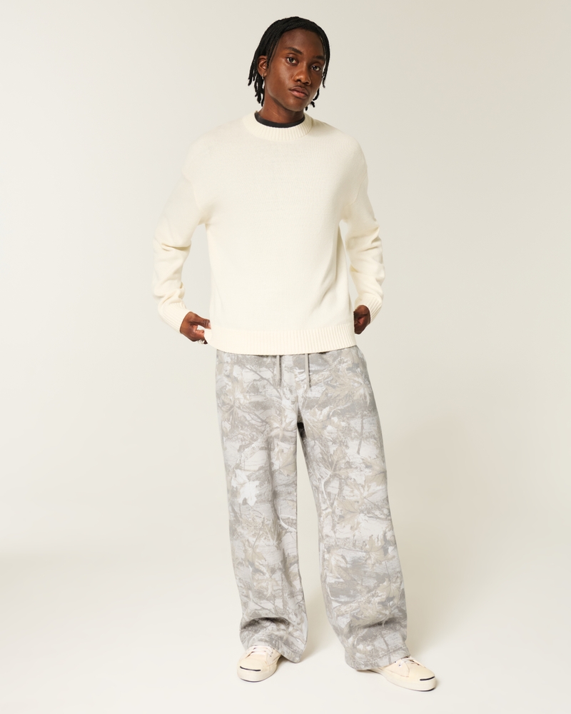 camouflage oversized sweatpants