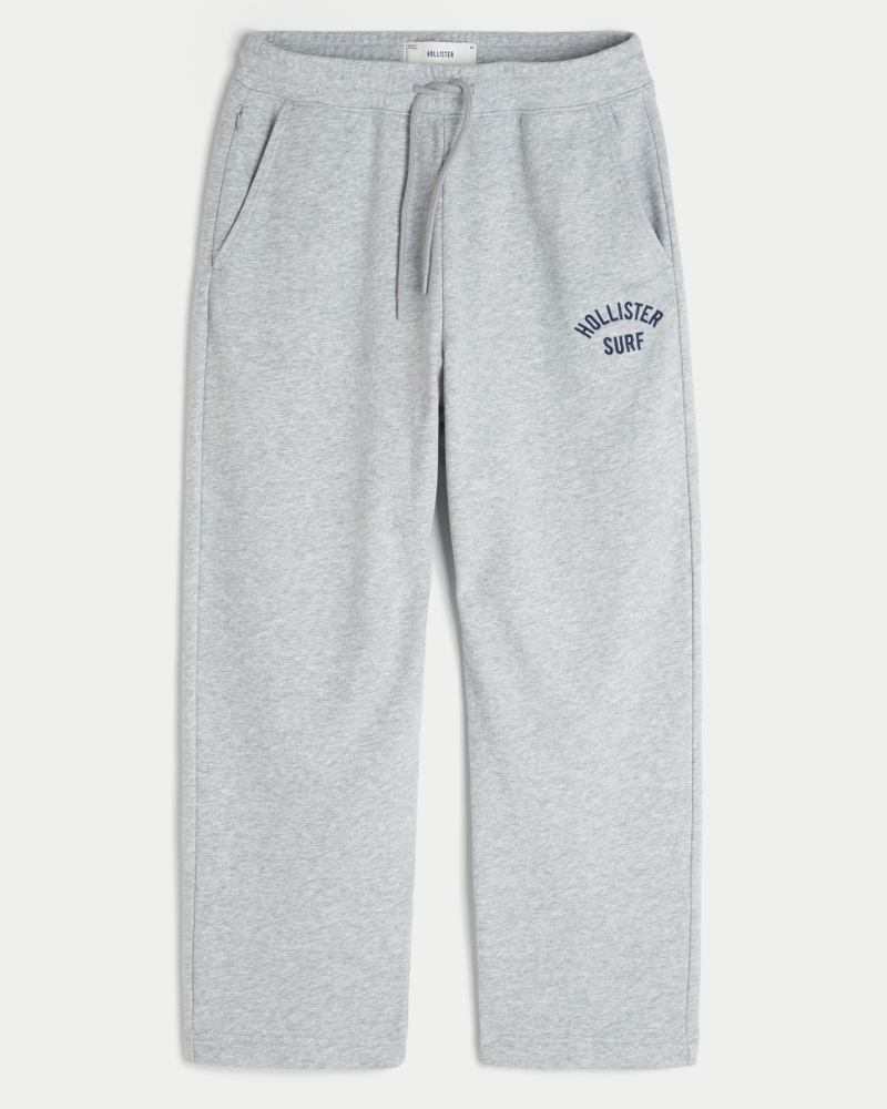 logo-print terry sweatpants in bag style