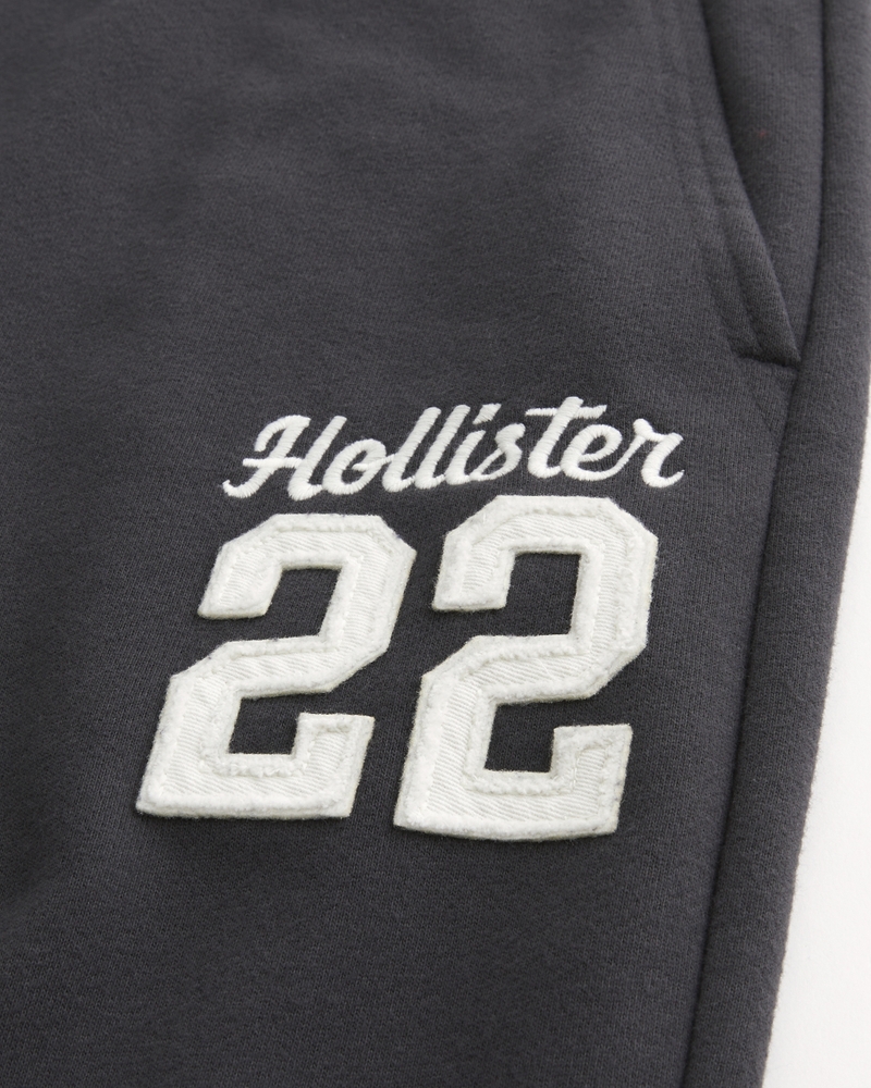 logo-print terry sweatpants in bag style