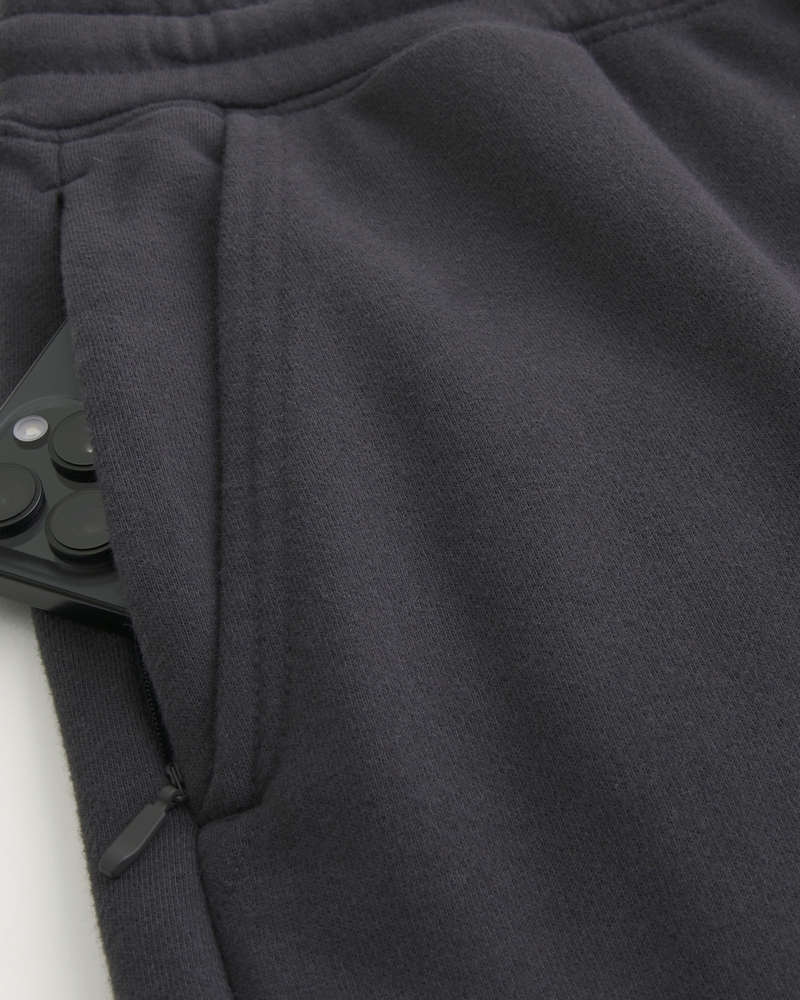 logo-print terry sweatpants in bag style