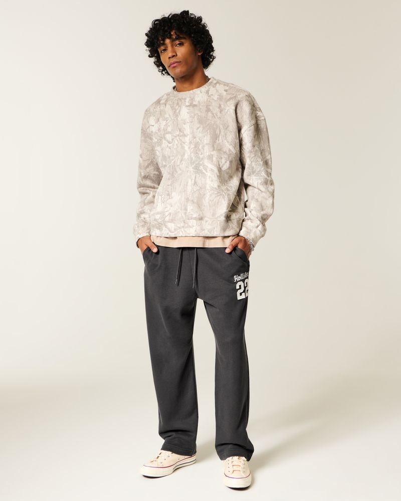 logo-print terry sweatpants in bag style