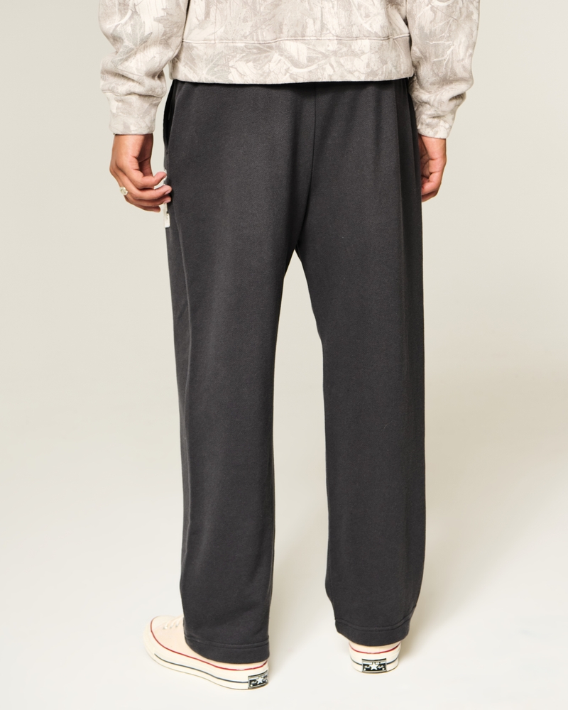 logo-print terry sweatpants in bag style
