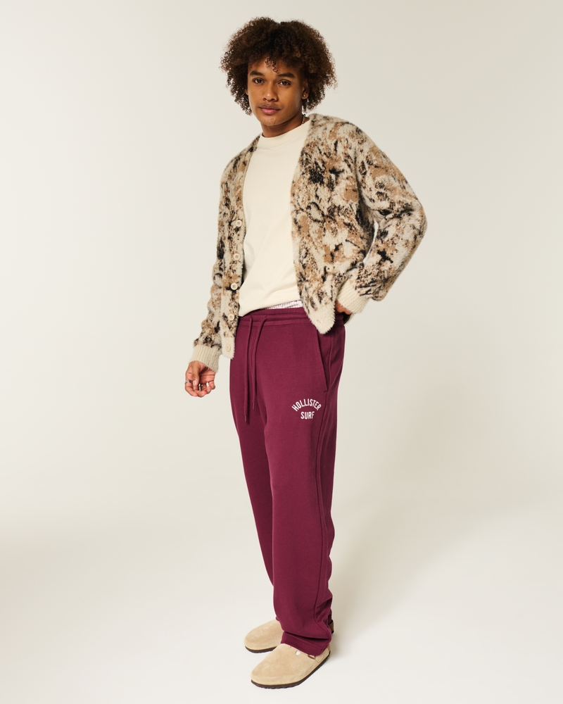 logo-print terry sweatpants in bag style