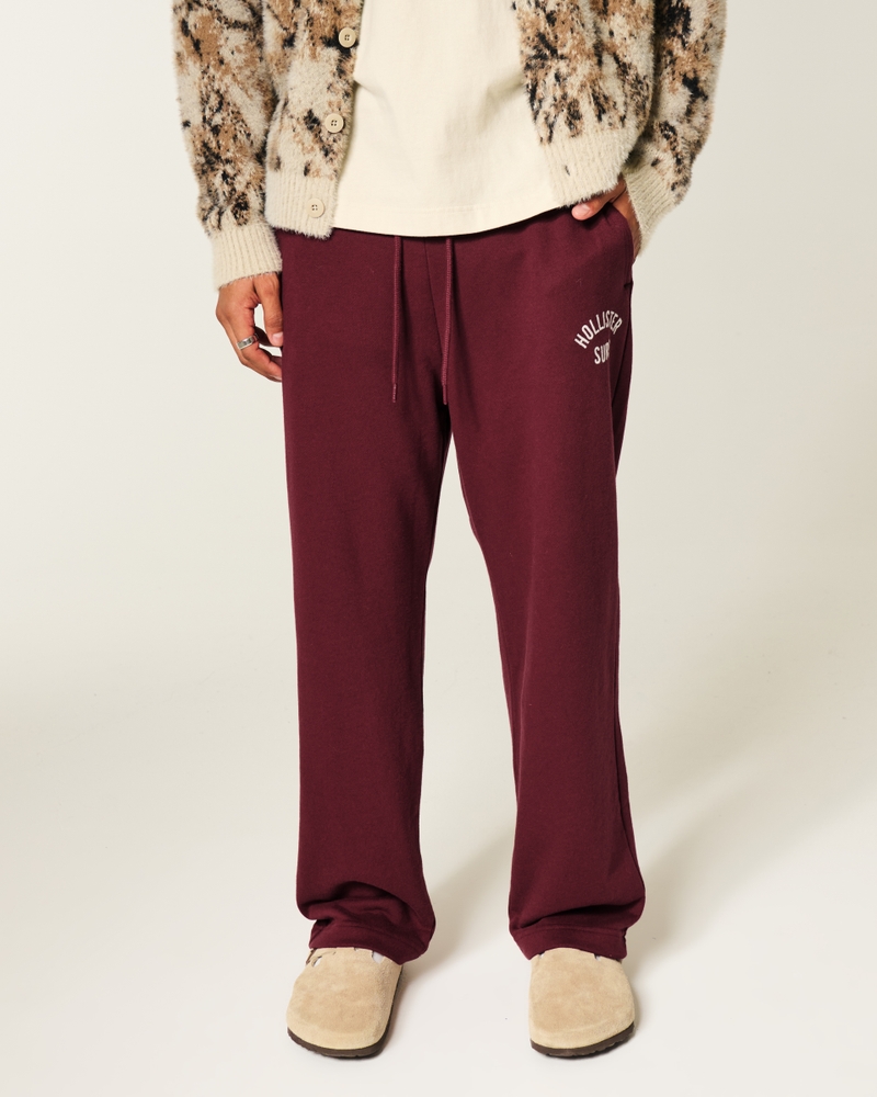 logo-print terry sweatpants in bag style