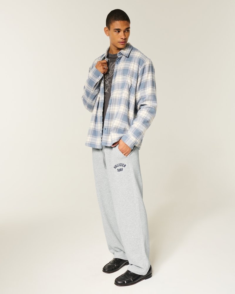 logo-print terry sweatpants in bag style