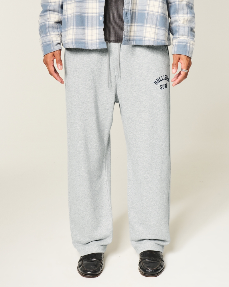 logo-print terry sweatpants in bag style