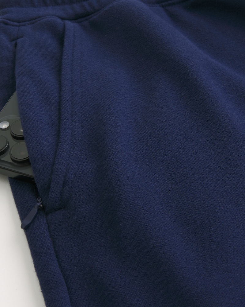 logo-print terry sweatpants in bag style