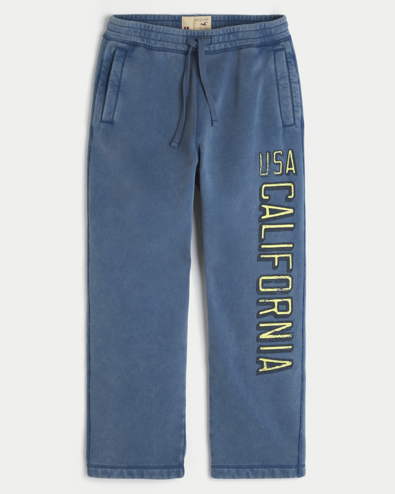 holiday vault release california print loose-fitting sweatpants