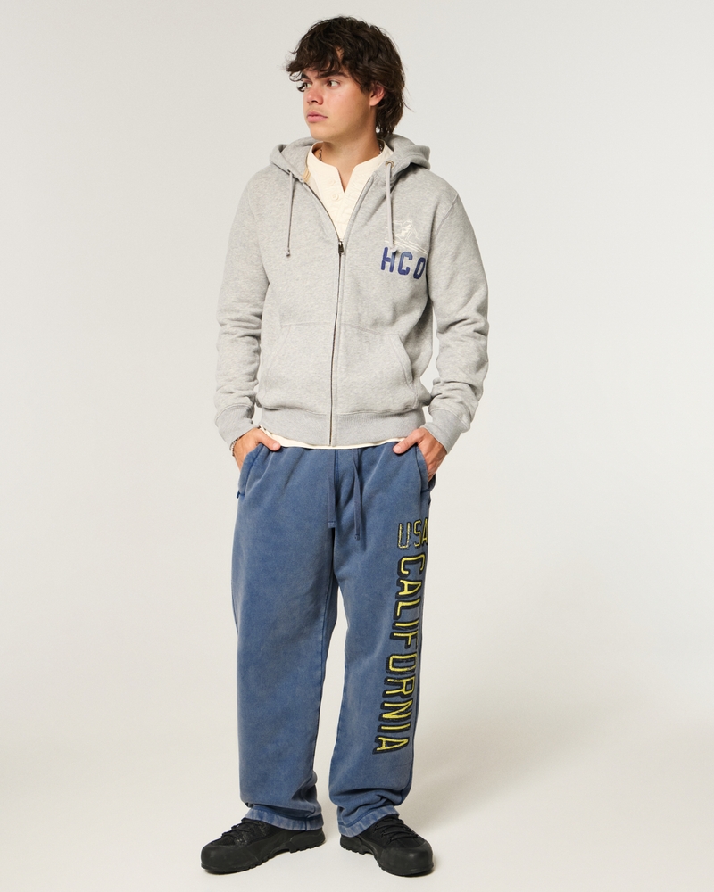 holiday vault release california print loose-fitting sweatpants