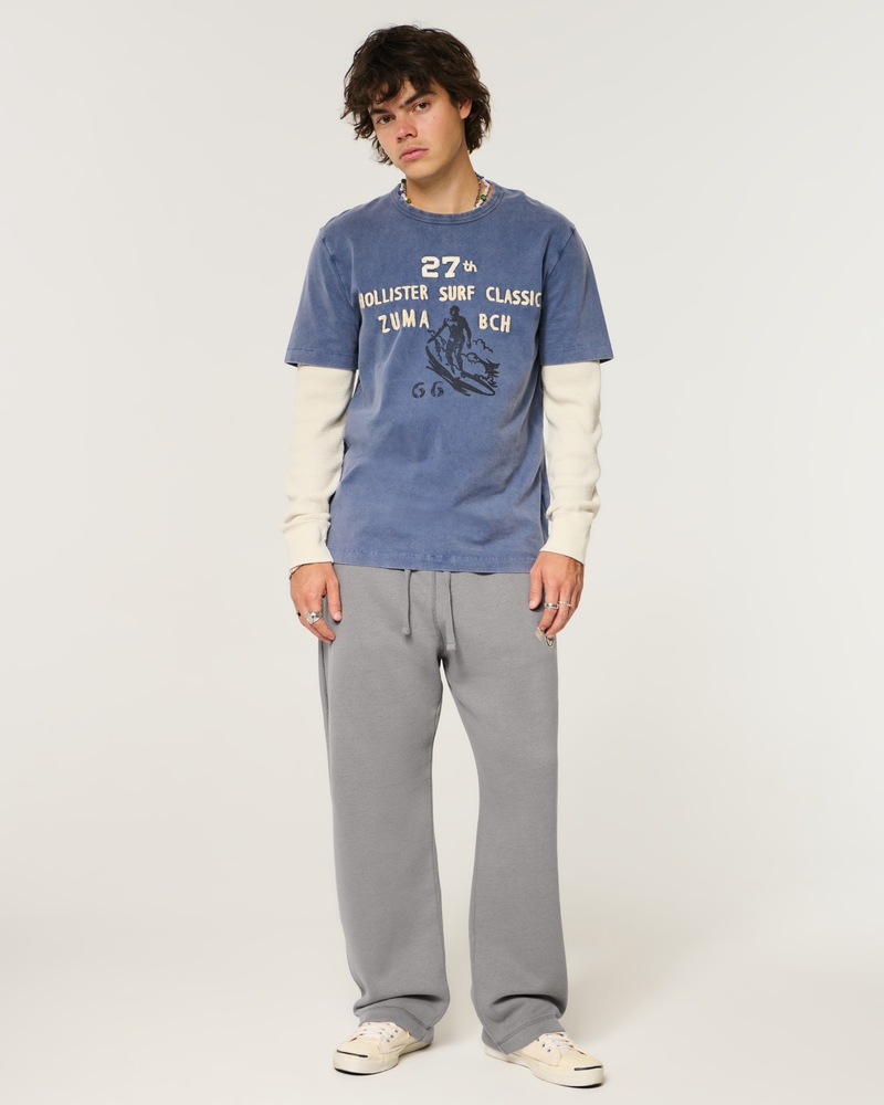 holiday vault release california print loose-fitting sweatpants