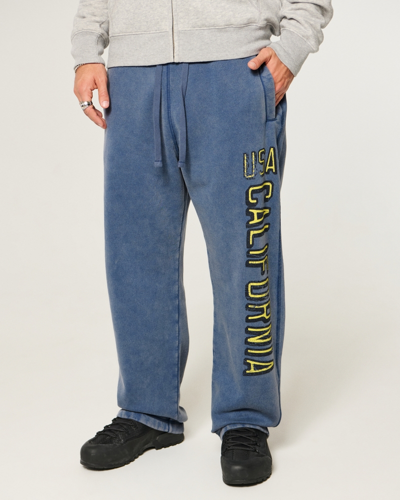 holiday vault release california print loose-fitting sweatpants