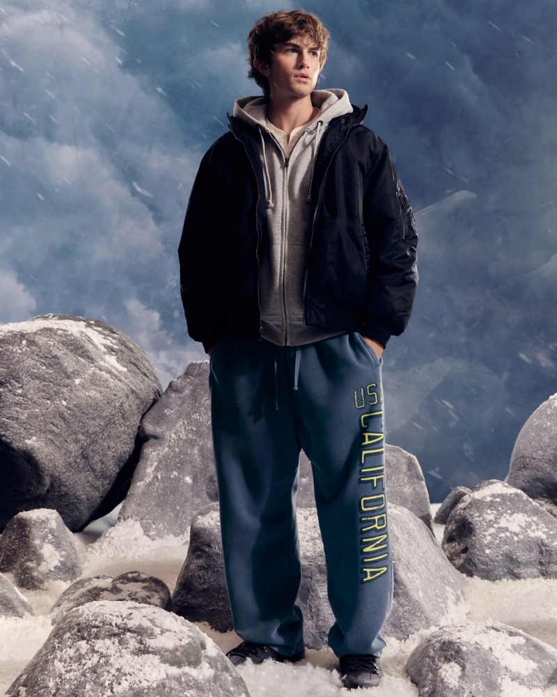 holiday vault release california print loose-fitting sweatpants