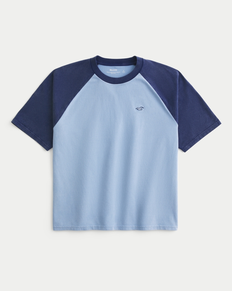 loose-fitting cropped heavyweight icon crew neck t-shirt