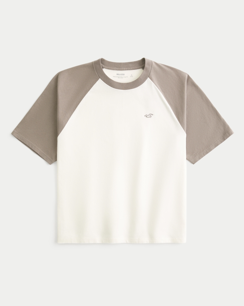 loose-fitting cropped heavyweight icon crew neck t-shirt
