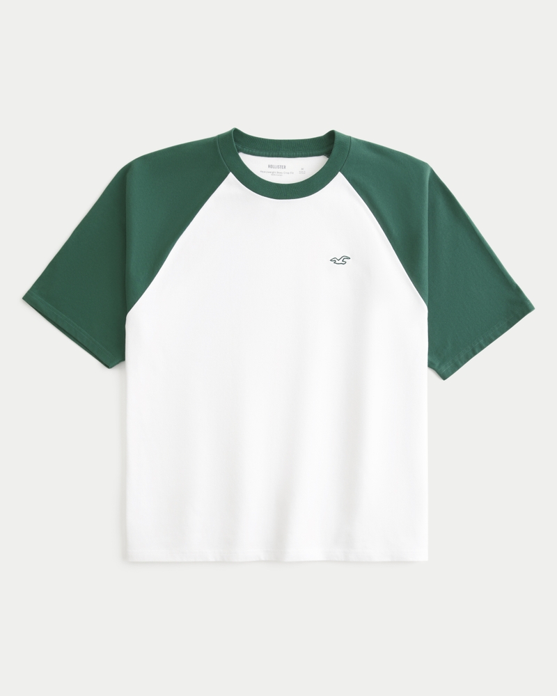 loose-fitting cropped heavyweight icon crew neck t-shirt