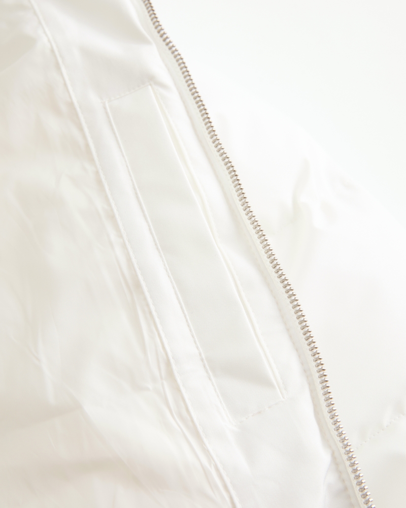 zipper pattern down jacket