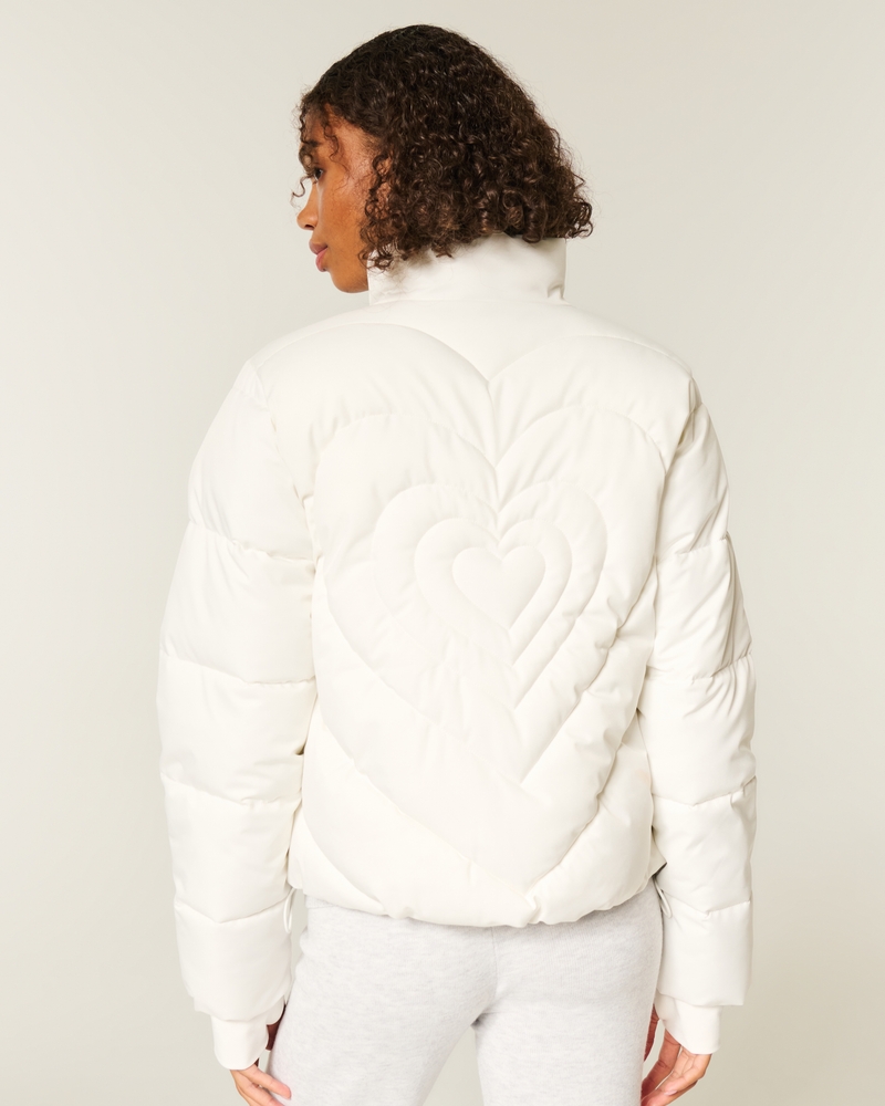 zipper pattern down jacket