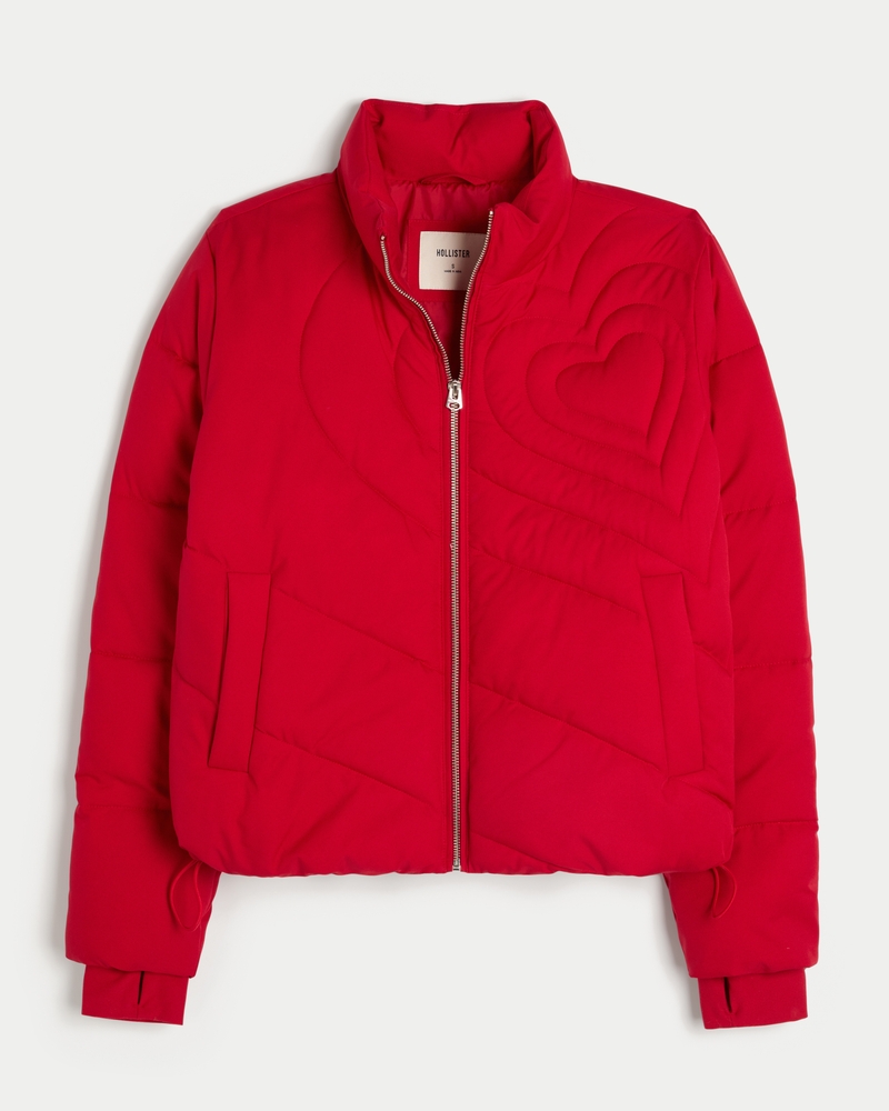 zipper pattern down jacket