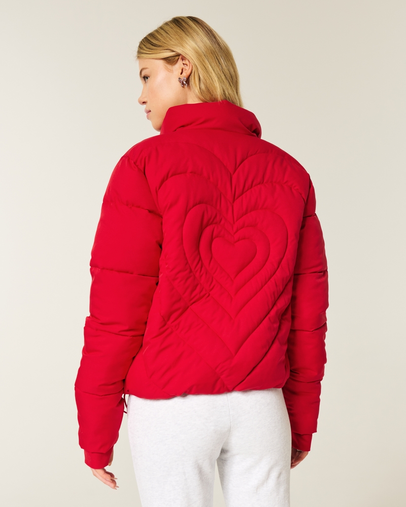 zipper pattern down jacket