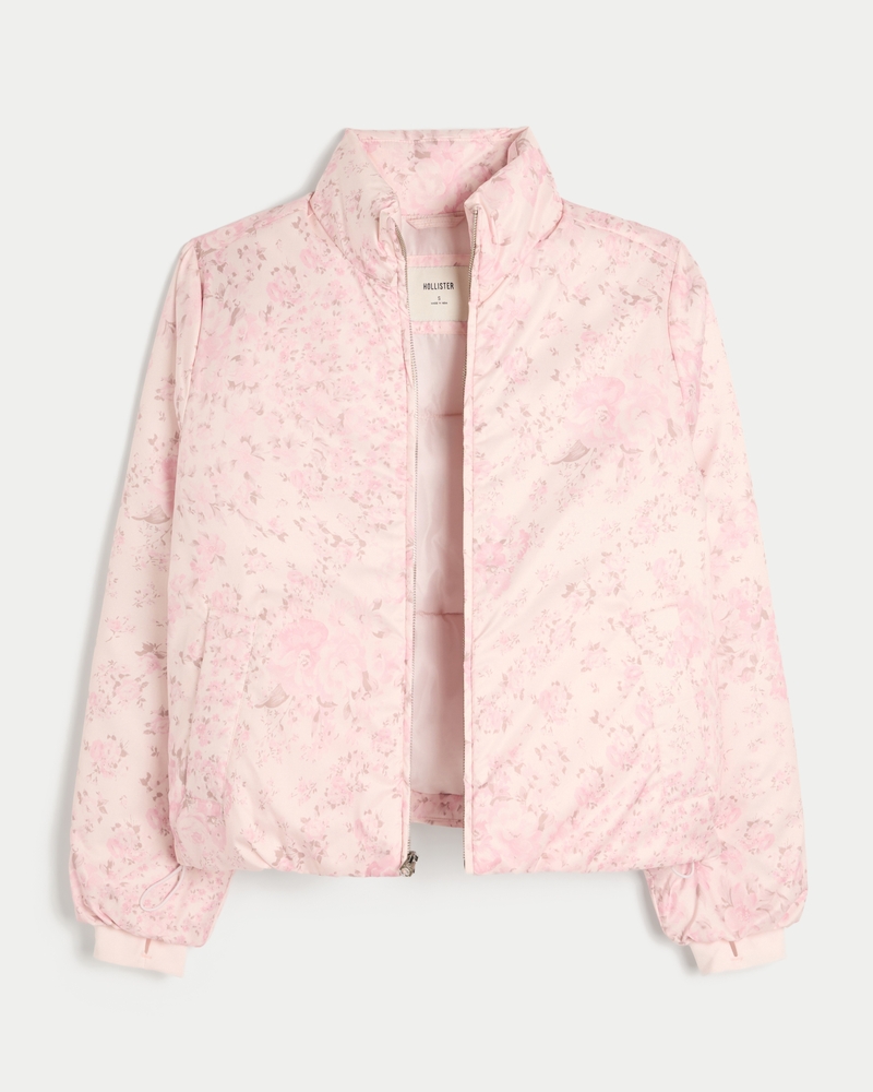 zipper pattern down jacket