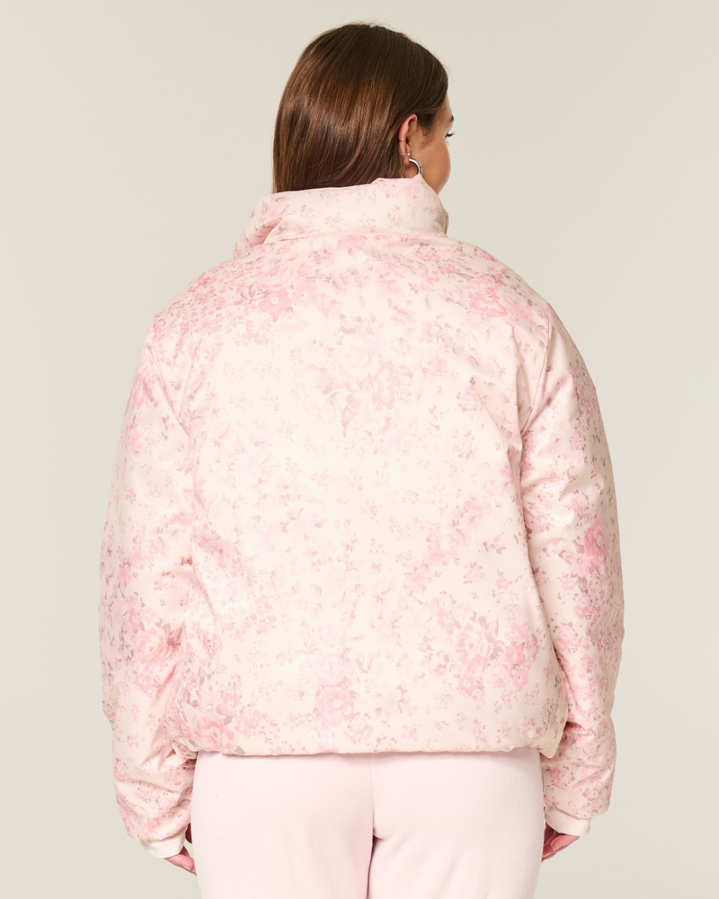 zipper pattern down jacket