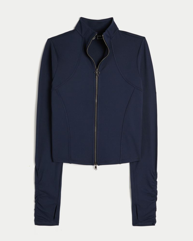 gilly hicks recharge active bow double zipper jacket