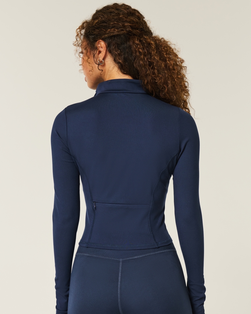 gilly hicks recharge active bow double zipper jacket