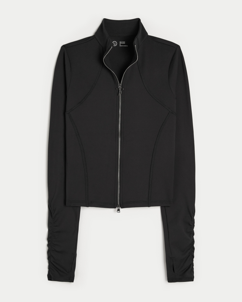 gilly hicks recharge active bow double zipper jacket