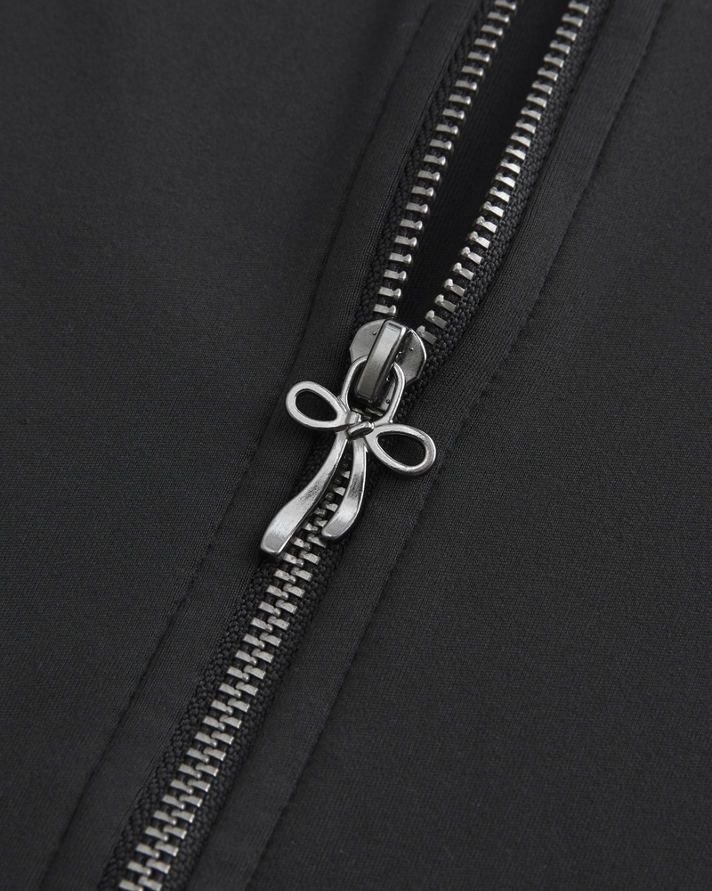 gilly hicks recharge active bow double zipper jacket