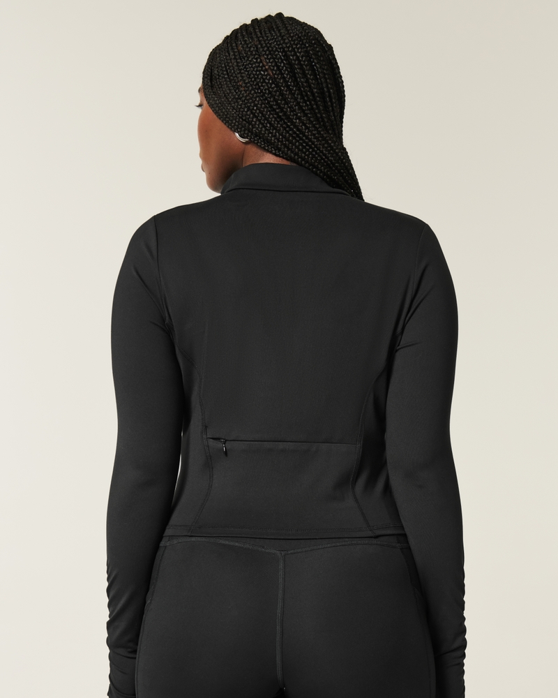 gilly hicks recharge active bow double zipper jacket