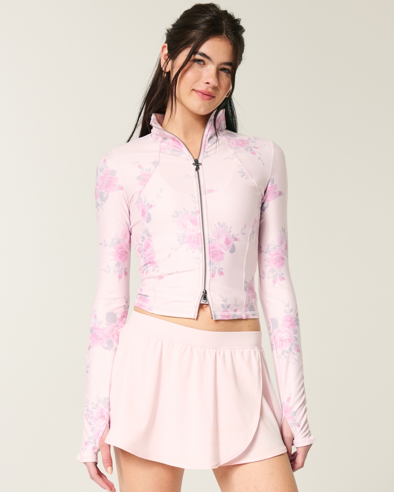 gilly hicks recharge active bow double zipper jacket