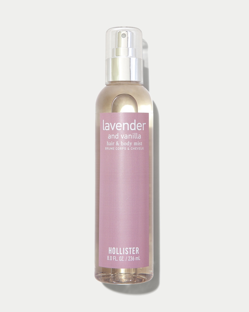 hair and body spray with sugar and vanilla scent