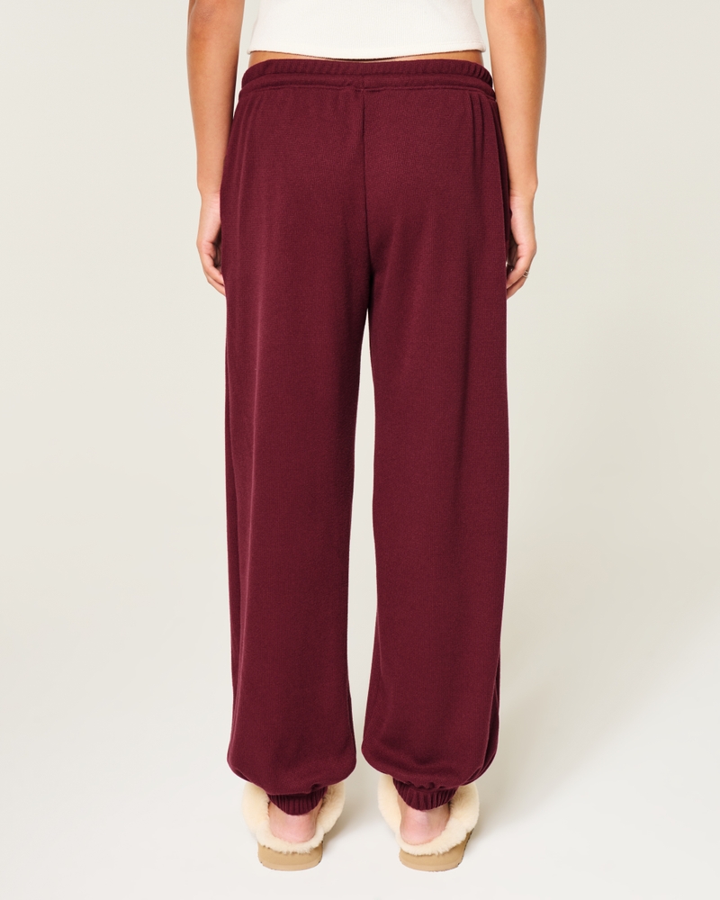 gilly hicks always cozy waffle knit pocket style running pants