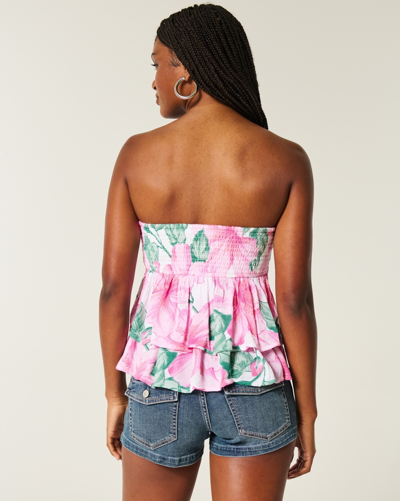 multi-layered halter neck babydoll top